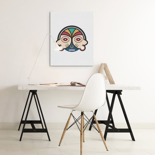 Round Pende Mask Metal Print (Creator Uploaded)