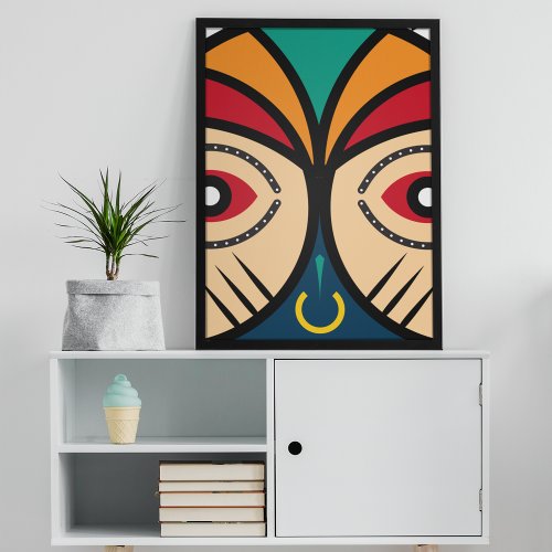 Round Pende Tribal Acrylic Print