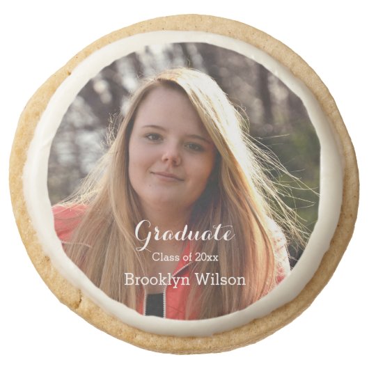 Round Personalized Graduation Cookies (Front)