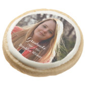 Round Personalized Graduation Cookies (Angled)