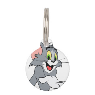Round Pet ID Tag with Photo Upload for Dogs & Cat