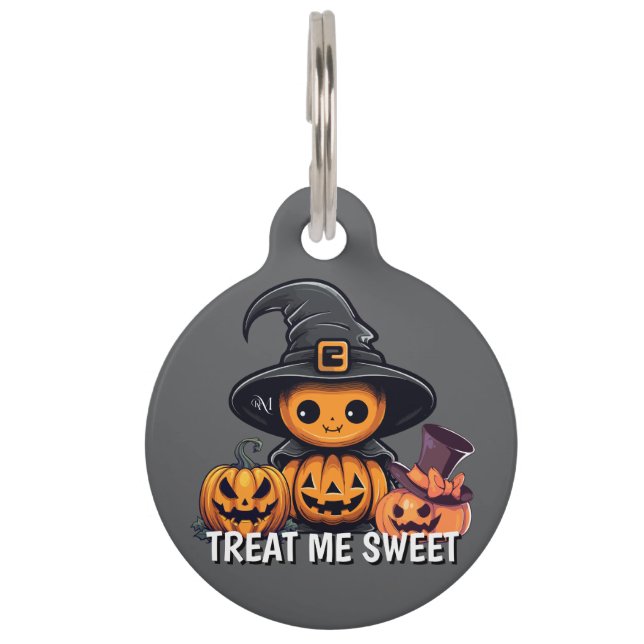 Round Pet Tag : HALLOWEEN Treat (Front)