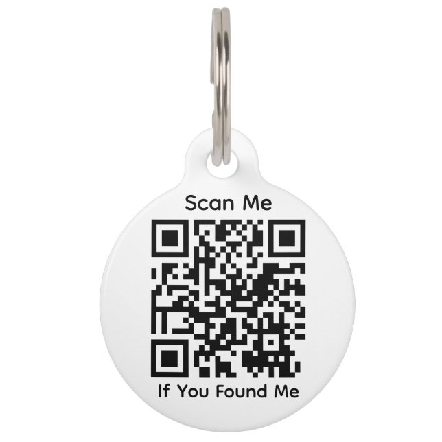 Round PetID Tag for OzWellPet App Owners (Front)