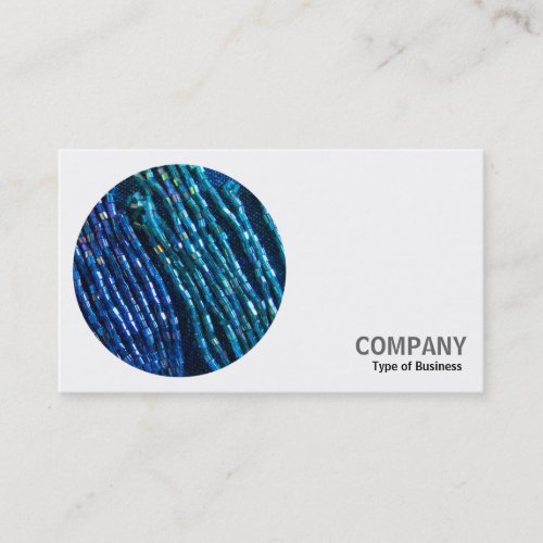 Round Photo _ Bead Ropes Business Card