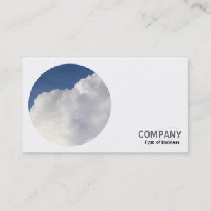 Round Photo - Cumulus Cloud Business Card