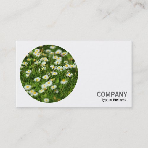 Round Photo _ Daisies Business Card