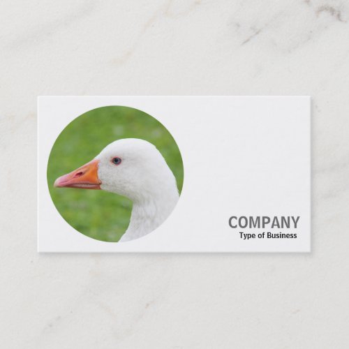 Round Photo _ Emden Goose Business Card