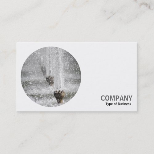 Round Photo _ Fountain Business Card