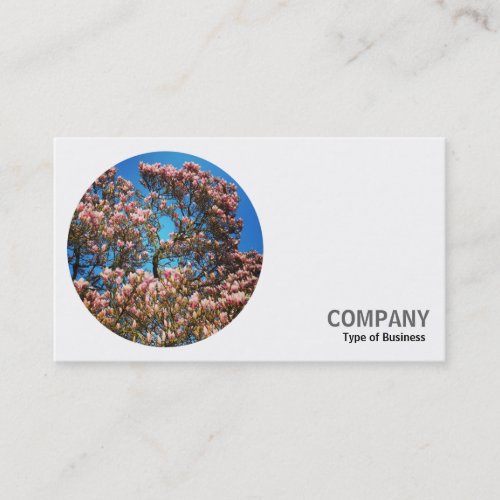 Round Photo _ Magnolia Tree Business Card