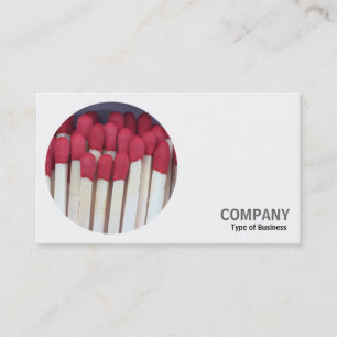 Round Photo - Matches 02 Business Card