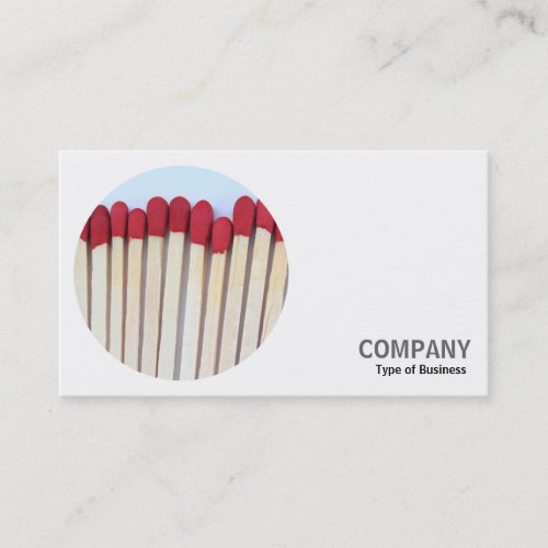 Round Photo _ Matches Business Card