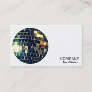 Round Photo - Mirror Ball Business Card