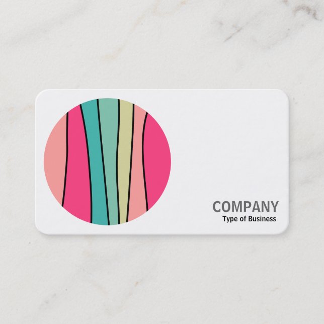 Round Photo - Round Color Abstract 160422(01) Business Card (Front)