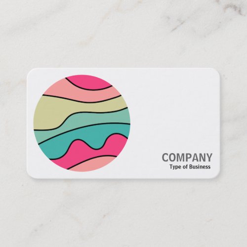 Round Photo _ Round Color Abstract 16042201 Business Card