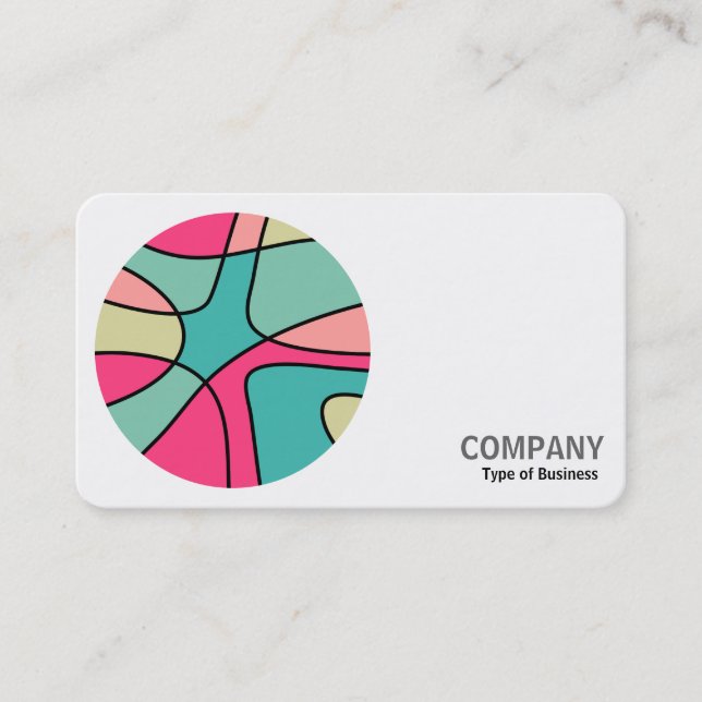 Round Photo - Round Color Abstract 160422(04) Business Card (Front)