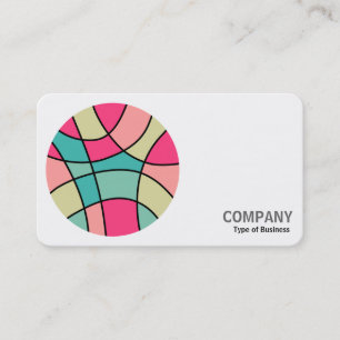 Round Photo - Round Color Abstract 160422(06) Business Card