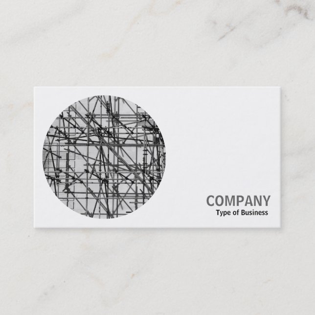 Round Photo - Scaffolding Business Card (Front)