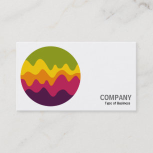Round Photo - Sound Sketch 05 Business Card