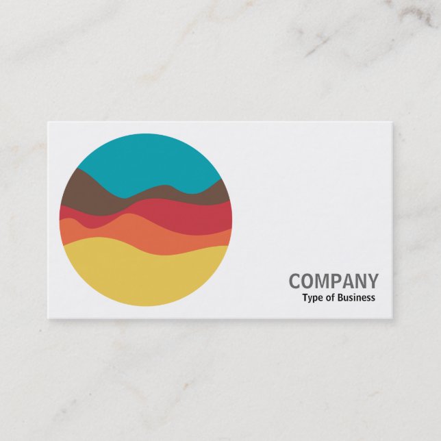 Round Photo - Sound Sketch 09 Business Card (Front)