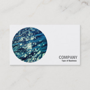 Round Photo - Sparkling Water Business Card