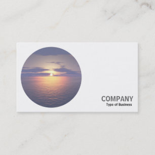 Round Photo - Sunrise/Sunset Business Card
