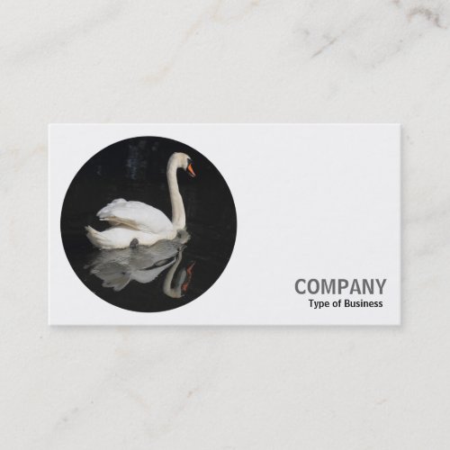 Round Photo _ Swan 02 Business Card