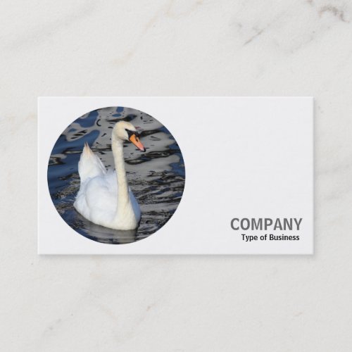 Round Photo _ Swan Business Card