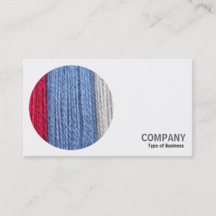 Round Photo - Thread Business Card