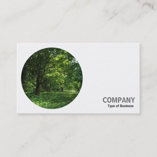 Round Photo _ Woodland Business Card