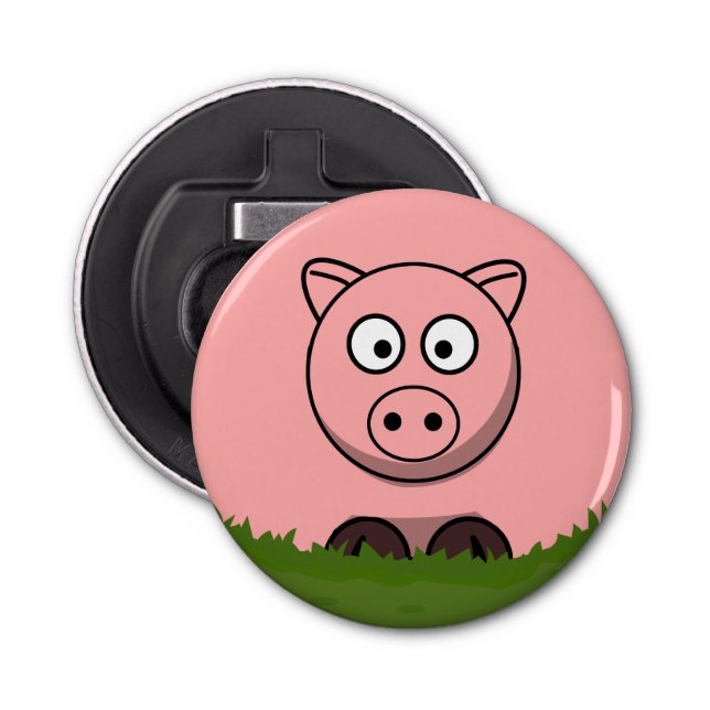 Round Pig Bottle Opener (Front)