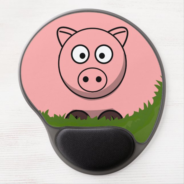 Round Pig Gel Mouse Pad (Front)