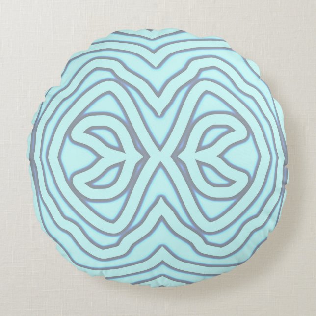Round Pillow, Classic fabric print pattern design Pillow (Front)