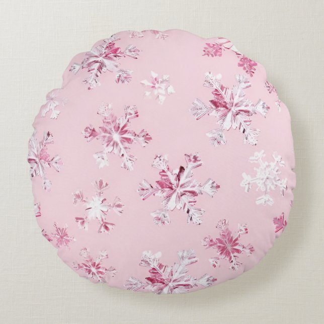 Round Pillow & cushion that brings pink  dreams (Front)