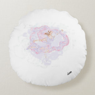 Round Pillow : Dancing Within The Winds
