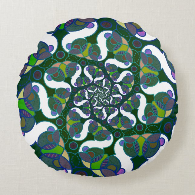 Round Pillow - Jimette Design (Front)