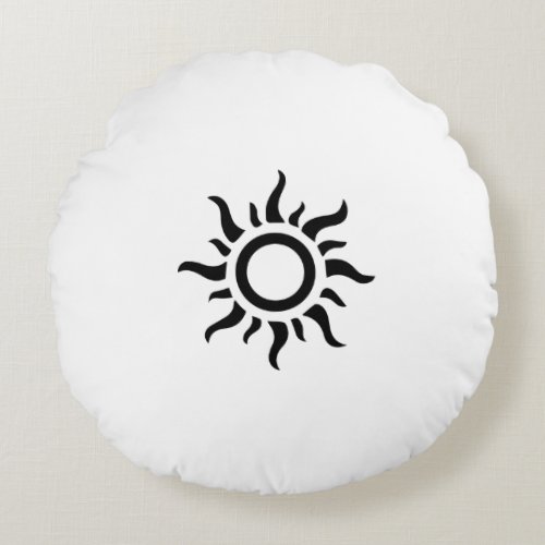 Round Pillow _ Sun