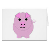 Round Pink Piggy (Front Horizontal)