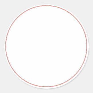 ROUND Plain STICKER with BORDER - Greetings Lables