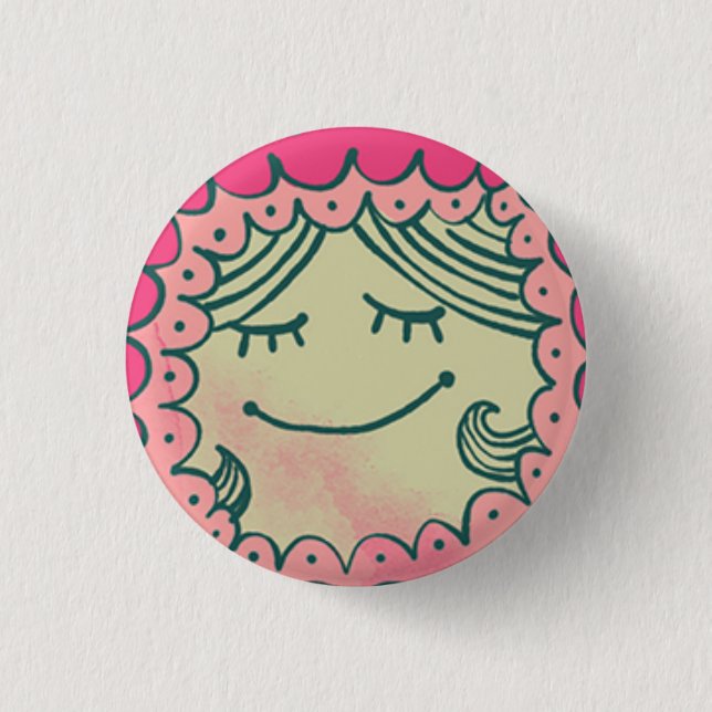 Round plate Daughter #mamamorfosis Pinback Button (Front)