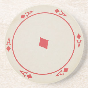 Round Playing Cards coasters