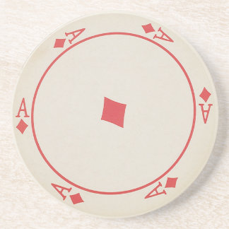 Round Playing Cards coasters