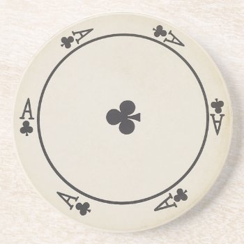 Round Playing Cards Coasters by pmcustomgifts at Zazzle
