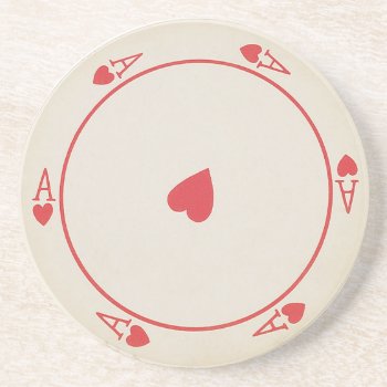 Round Playing Cards Coasters by pmcustomgifts at Zazzle