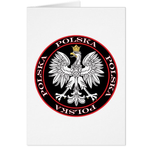 Round Polska Eagle Cards (Front)