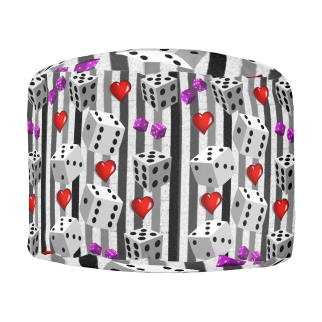 Round Pouf Dice (Front)