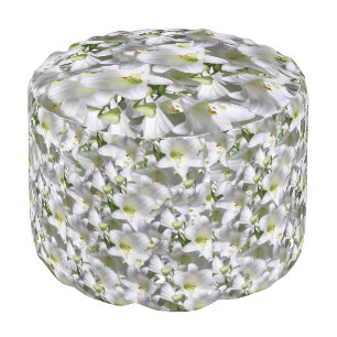 Round Pouf Floral