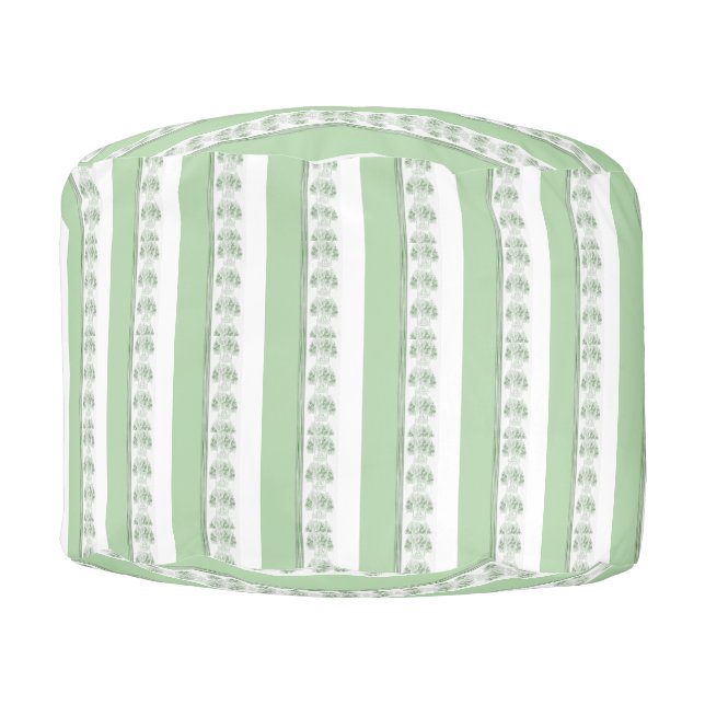 Round Pouf Floral (Front)