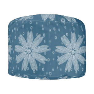 Round Pouf Floral