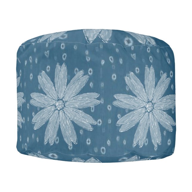Round Pouf Floral (Front)
