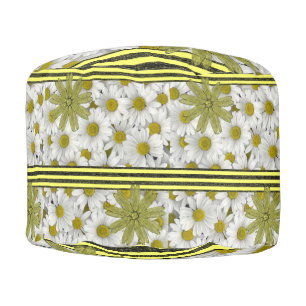 Round Pouf Floral